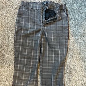 Abercrombie & Fitch size small plaid pants ankle flare